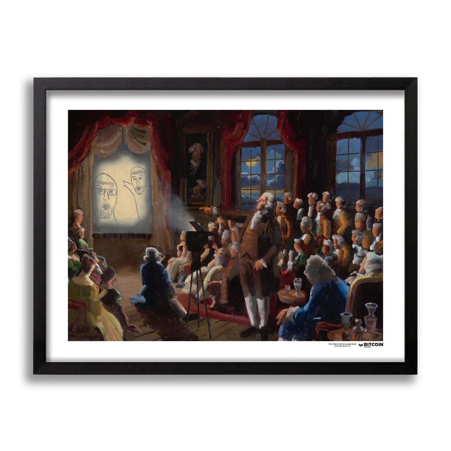 Magic Lantern Show Soyjaks Pointing - Limited Edition Print